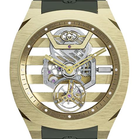 gucci 25h skeleton tourbillon price|gucci 25h review.